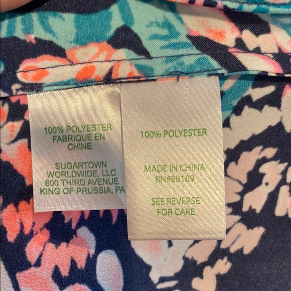 Lilly Pulitzer Blue and Pink Tank Top - Picture 11 of 12